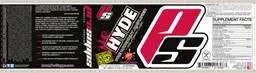 Label for Mr Hyde Pre Workout Amplifier Orange Guava