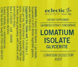 Label for Lomatium Isolate Glycerite