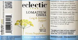 Label for Lomatium Osha