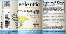 Label for Lung & Immune Support