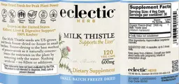 Label for Milk Thistle 600 mg