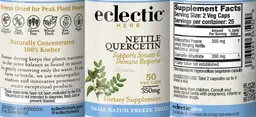 Label for Nettles Quercetin 350 mg