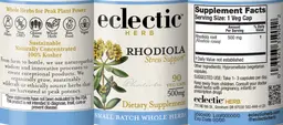 Label for Rhodiola 500 mg