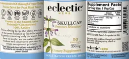 Label for Skullcap 350 mg