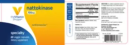 Label for Nattokinase 100 mg