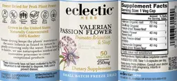 Label for Valerian Passion Flower 250 mg