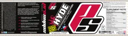 Label for Mr Hyde Pre Workout Amplifier Blue Razz