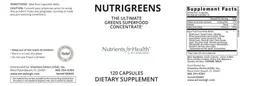 Label for Nutrigreens