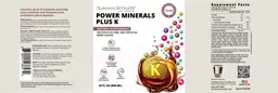 Label for Power Minerals plus K
