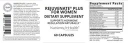 Label for Rejuvenate Plus for Women