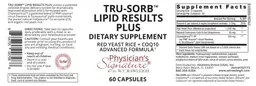 Label for Tru-Sorb Lipid Results Plus
