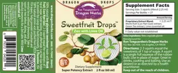 Label for Sweetfruit Drops