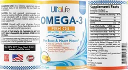 Label for Omega-3 Natural Lemon Flavor