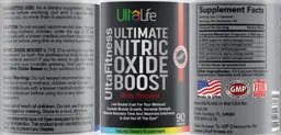 Label for Ultimate Nitric Oxide Boost