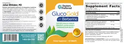 Label for GlucoGold with Berberine
