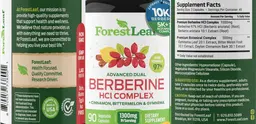 Label for Berberine HCl Complex