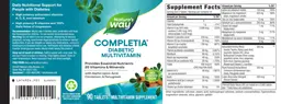 Label for Completia Diabetic Multivitamin