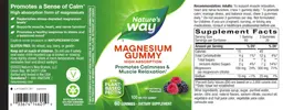 Label for Magnesium Gummy Mixed Berry Flavored