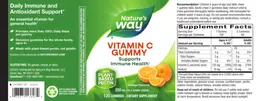 Label for Vitamin C Gummies 250 mg Orange Flavored