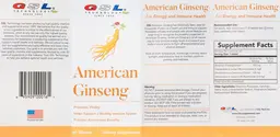 Label for American Ginseng