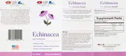 Label for Echinacea with Goldenseal