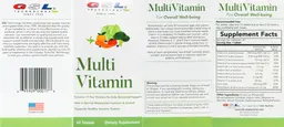 Label for Multi Vitamin