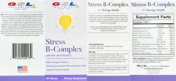 Label for Stress B-Complex with Zinc and Vitamin C