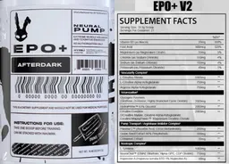 Label for EPO+ Orange Creamsicle