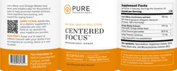 Label for Centered Focus