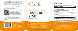 Label for Centered Mind
