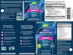 Label for Fortify Women's Daily Probiotic 30 Billion