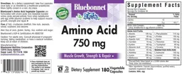 Label for Amino Acid 750 mg