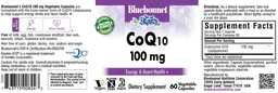 Label for CoQ10 100 mg