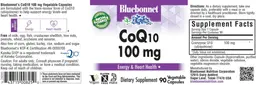 Label for CoQ10 100 mg