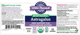 Label for Biodynamic Astragalus Extract
