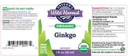 Label for Ginkgo Extract