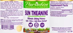 Label for Sun Theanine 200 mg