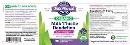 Label for Milk Thistle Dandelion