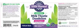 Label for Milk Thistle Dandelion