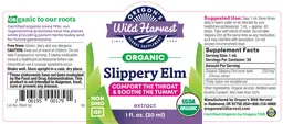 Label for Slippery Elm Extract