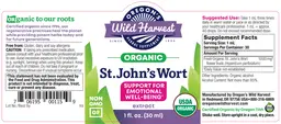 Label for St. John's Wort Extract