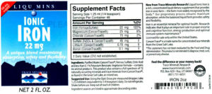 Ionic Iron 22 mg