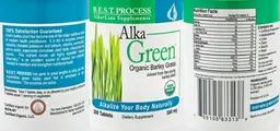 Label for Alka Green Tablets
