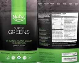 Label for Super Greens Original Flavor