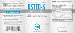 Label for Osteo-K