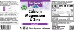 Label for Calcium Magnesium & Zinc