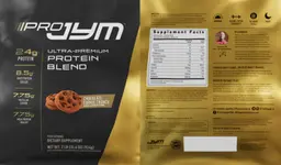 Label for Pro JYM Chocolate Cookie Crunch