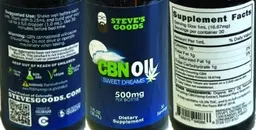 Label for CBN Oil 500 mg
