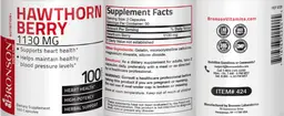 Label for Hawthorn Berry 1130 mg