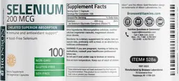 Label for Selenium 200 mcg